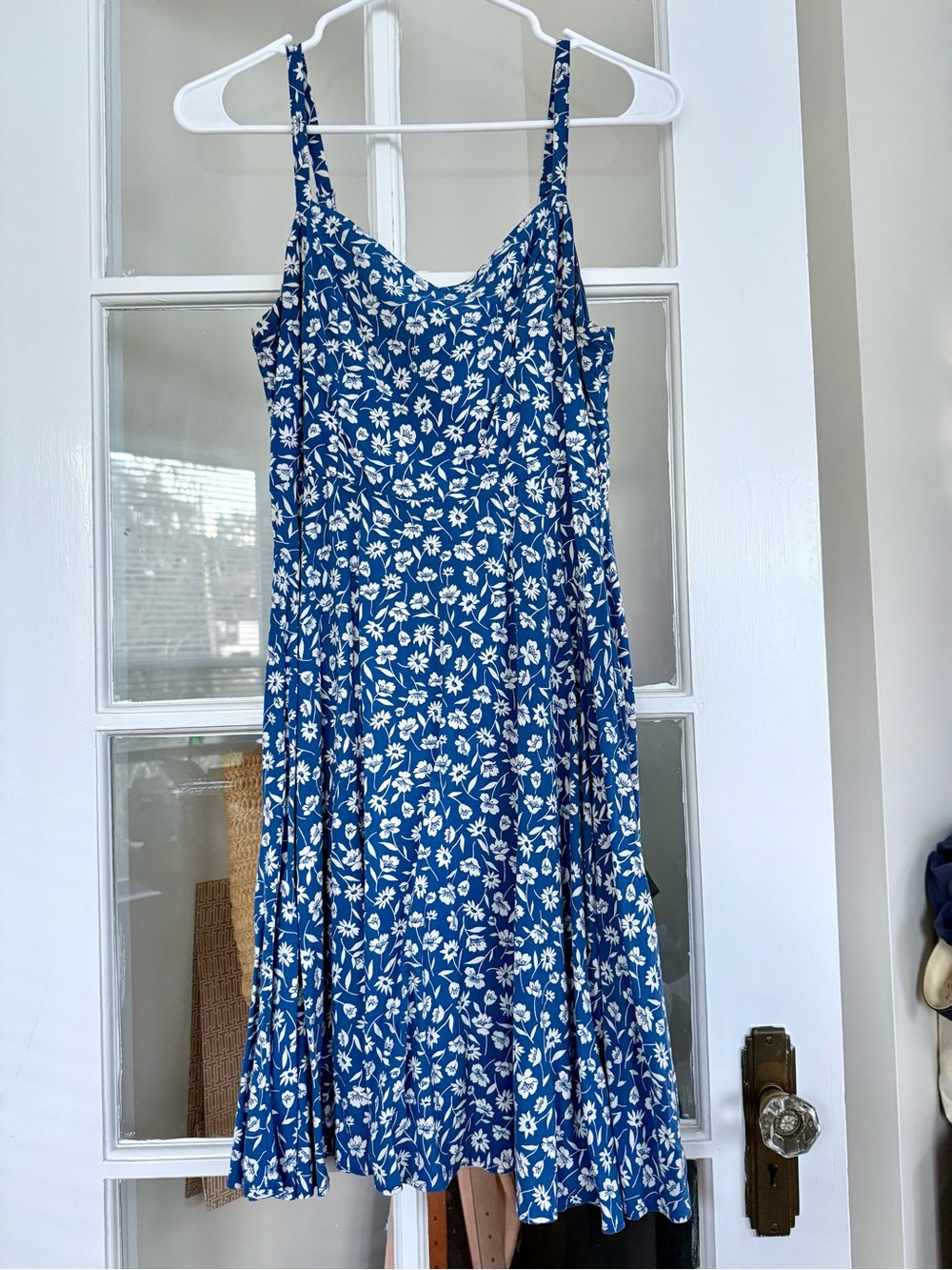 Old Navy Blue and White Floral Mini Dress
